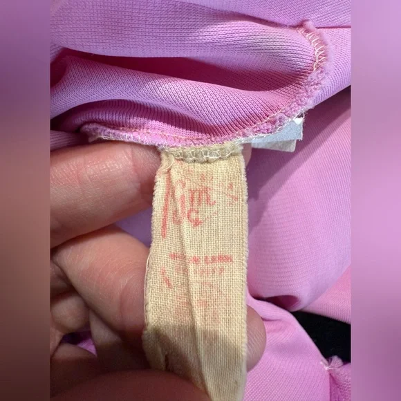 Vintage 1960s RARE Pink Ruffled Loungewear Jumpsuit - Picture 8 of 12